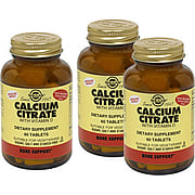 3 Bottles of Calcium Citrate with Vitamin D - 