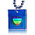 Beads Condom Image of a rainbow flag in a heart shape - 
