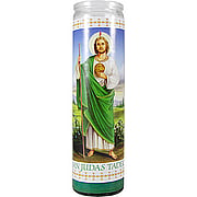 San Judas Tadeo Green Candle - 