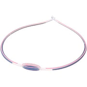 Titanium Sport Necklace Clear-Pink 22inch - 