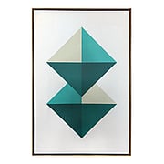Polygonal gem-decorative painting