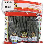 Nursery Rhymes Crew Socks Grey - 