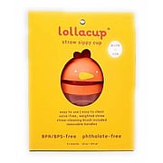 Lollacup Straw Sippy Cup 10 oz Happy Orange - 
