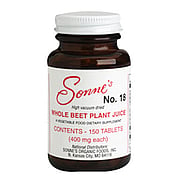 No 18 Whole Beet Plant Juice Tablets - 