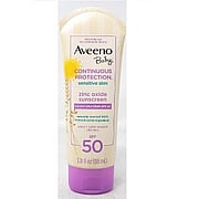 Baby Continuous Protection Sensitive Skin Zinc Oxide Sunscreen SPF 50 - 
