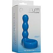 Platinum Premium Silicone The Double Dip 2 Blue - 