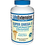 Super Omega-3 EPA/DHA with Sesame Lignans & Olive Fruit Extract - 