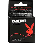 Playboy Lubricated Dotted Condoms - 