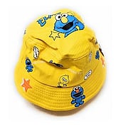 Children Protective Bucket Hat Sesame Street Yellow - 