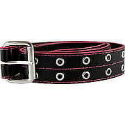 Pink & Black Leather Belt Medium - 