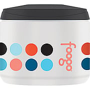 Foogo Foam Insulated Snack Jar Black w/ Poppy Patch Multi Dots - 