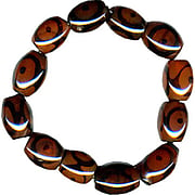 Carnelian Dzi Beads Bracelet - 