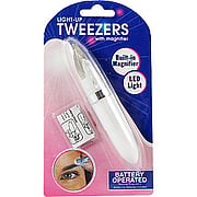 Light Up Tweezers with Magnifier - 
