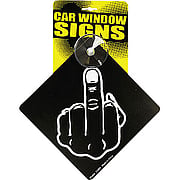 Car Sign Middle Finger - 