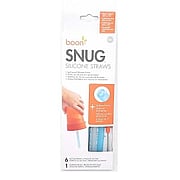 Snug Silicone Straws w/ Cleaning Brush - 