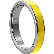 H2H C Ring Stainless 2in Chrome w/Yellow - 