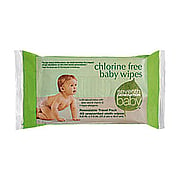 Baby Wipes Non Chlorine Bleached Unsented Travel Pack - 