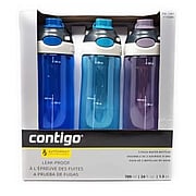 AutoSpout Leak Proof 24 oz Water Bottles Blue, Turquoise & Purple - 