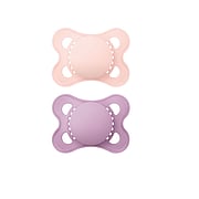 Matte Non Deco Pacifier Girl for 0-6 Months - 