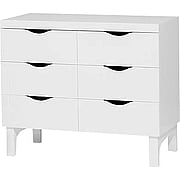 Bam Six Drawer Dresser White - 