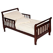 Heavenly Soft Minky Dot Toddler Bed Set Ecru - 