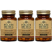 3 Bottles of Folate 400 mcg as Metafolin - 
