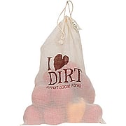 Cotton Bags ''I Love Dirt'' Gauze Produce Bag 13'' x 17'' - 