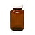 Round Amber Spice Jar with Cap and Label -