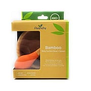Bamboo Baby Bowl + Spoon Orange - 