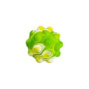 Deratization pioneer 3D vent hand grasping bubble ball horse yellow green rendering