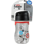 Foogo Plastic Straw Bottle Poppy Patch - 