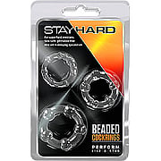 Blush Stay Hard Beaded C Rings Clear - 
