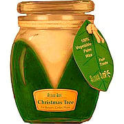 Christmas Tree Square Glass Top Jar - 