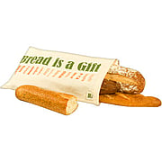 Cotton Bags Bread Bag with drawstring 11 1/2'' x 18'', Organic Cotton - 