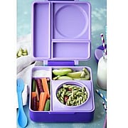 OmieBox Kids Thermos-Insulated Bento Box Purple Plum - 