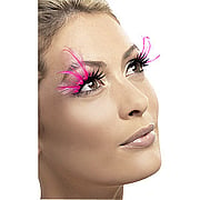 Feather Eyelashes Pink - 