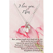 Mom I Love You Necklace - 