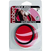 Black Rubber Cock Ring 2 Inch - 