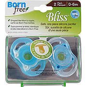 Bliss Button Pacifier Blue - 