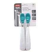 Feeding Spoon Set with Soft Silicone  Teal - 