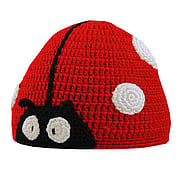 Hand Crocheted Ladybug Hat Small - 