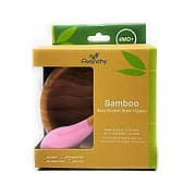 Baby Bamboo Stay Put Suction Bowl + Spoon: Pink - 