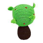 Hand Crocheted Tree Pudgy Rattle - 
