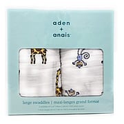 <strong>Aden + Anais经典100％纯棉婴儿襁褓毛毯平纹细布丛林果酱 2件装</strong>