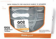 Airtight Lunch Container w/ Fork/Spoon Orange - 