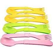 Spoons & Forks  Pink, Green & Orange - 