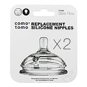 Natural Teat Slow Flow Silicone Nipples - 
