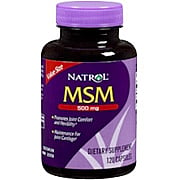 MSM 500mg 120 Caps Value Size - 