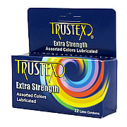 Trustex Extra Strength Color Condoms - 