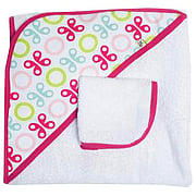 Hooded Towel Pink Butterfly - 